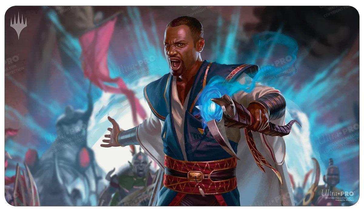 Image for March of the Machine Teferi Akosa of Zhalfir Standard Gaming Playmat for Magic: The Gathering - Playmats