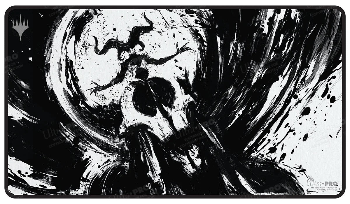 Image for March of the Machine Sheoldred Black Stitched Standard Gaming Playmat for Magic: The Gathering - Playmats