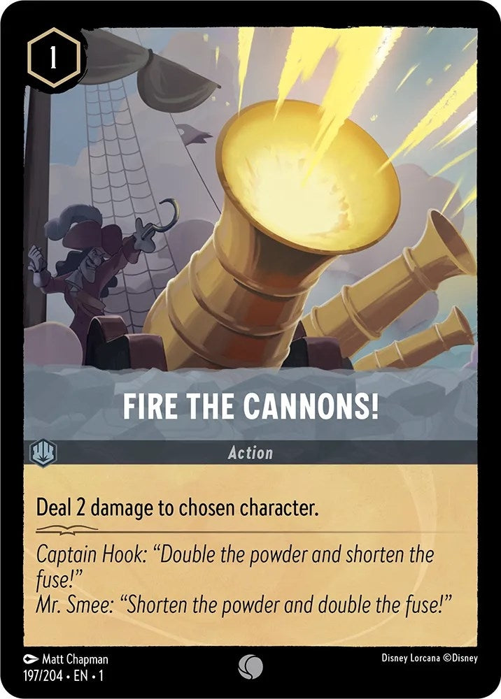 Image for Fire the Cannons! (197/204) (The First Chapter) (1) - Disney Lorcana
