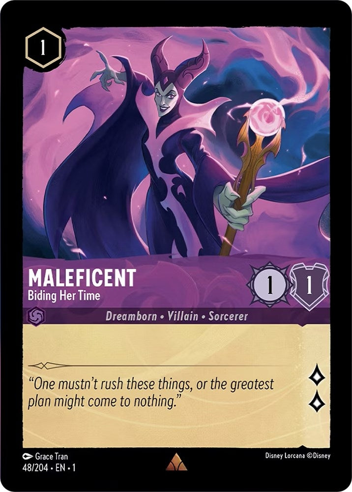 Image for Maleficent - Biding Her Time (48/204) (The First Chapter) (1) - Disney Lorcana