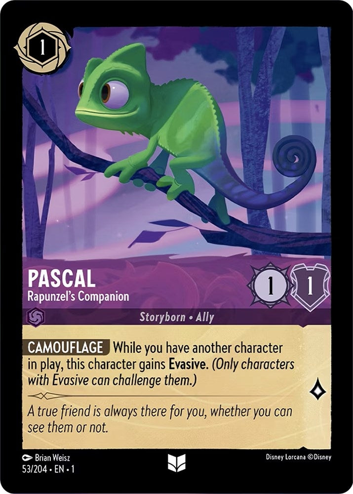 Image for Pascal - Rapunzel's Companion (53/204) (The First Chapter) (1) - Disney Lorcana
