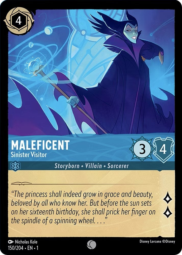 Image for Maleficent - Sinister Visitor (150/204) (The First Chapter) (1) - Disney Lorcana