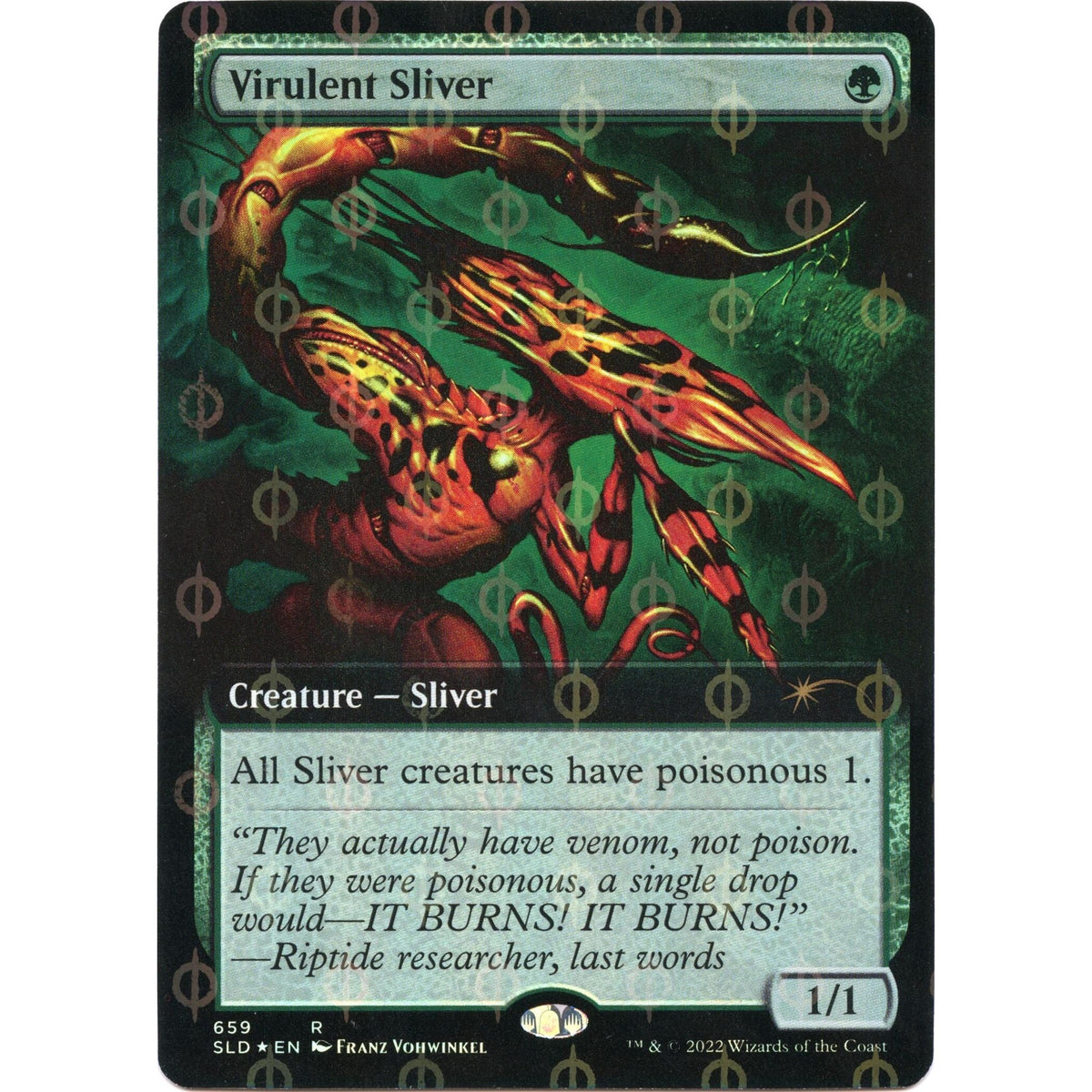 Virulent Sliver (Extended Art) (Step-and-Compleat Foil) (659) (Secret Lair Drop Series) - PokeBox USA