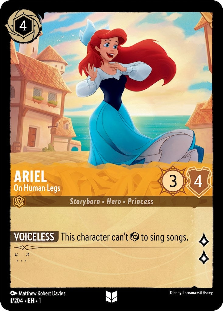 Image for Ariel - On Human Legs (1/204) (The First Chapter) (1) - Disney Lorcana