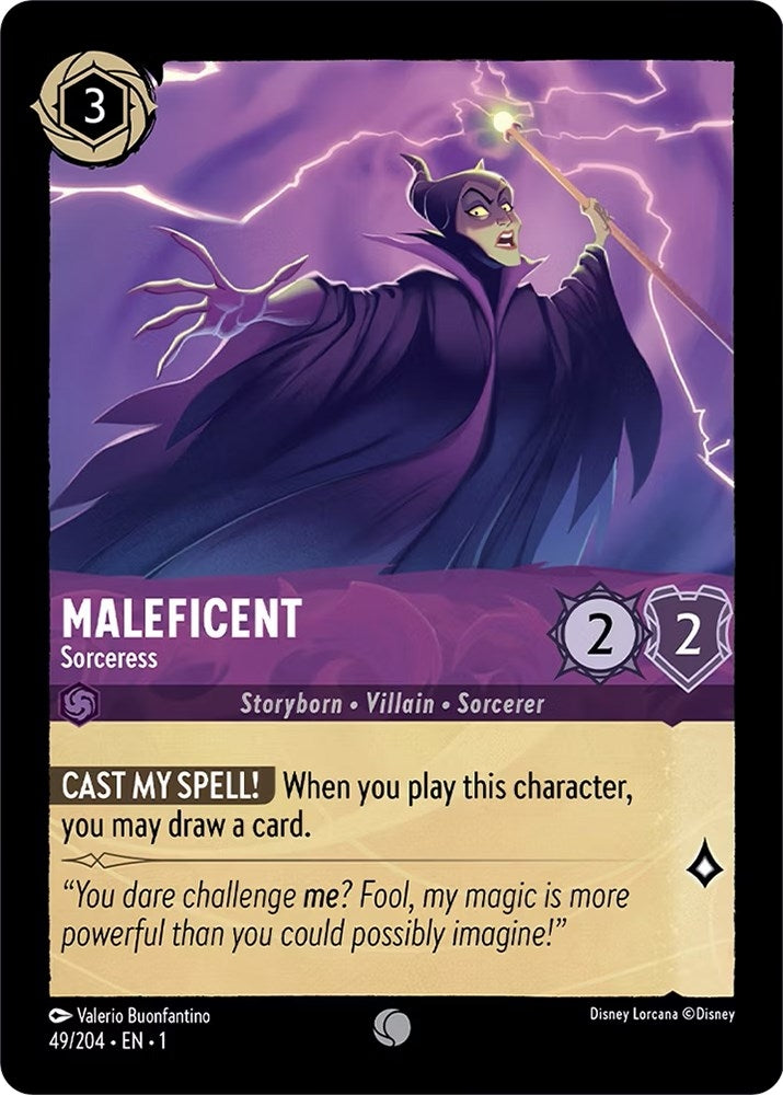 Image for Maleficent - Sorceress (49/204) (The First Chapter) (1) - Disney Lorcana