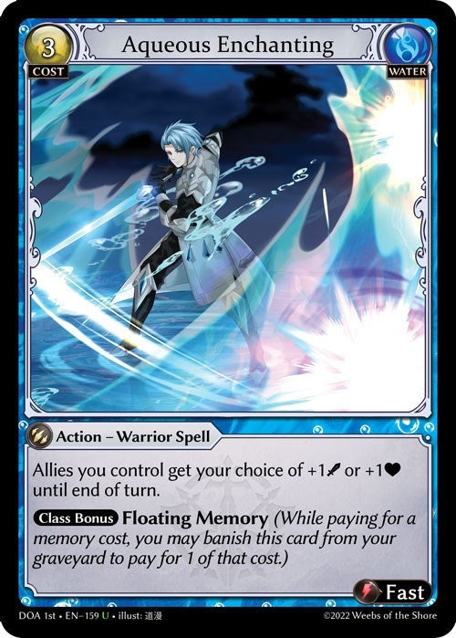 Image for Aqueous Enchanting (159) (Dawn of Ashes 1st Edition) (DOA 1st) - Grand Archive TCG