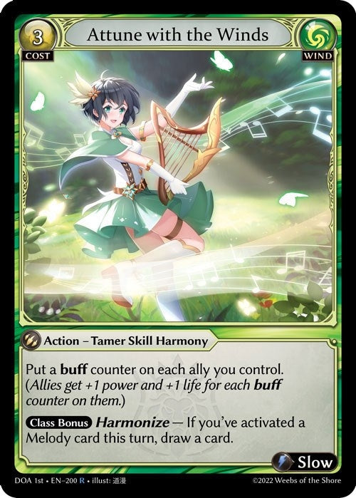 Image for Attune with the Winds (200) (Dawn of Ashes 1st Edition) (DOA 1st) - Grand Archive TCG