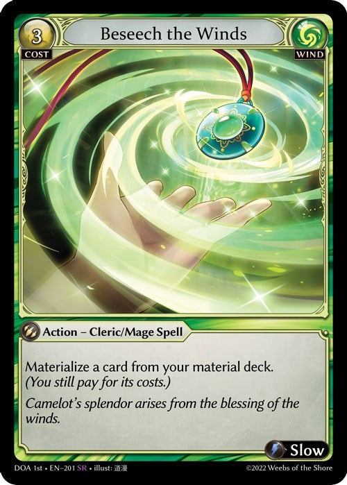 Image for Beseech the Winds (201) (Dawn of Ashes 1st Edition) (DOA 1st) - Grand Archive TCG