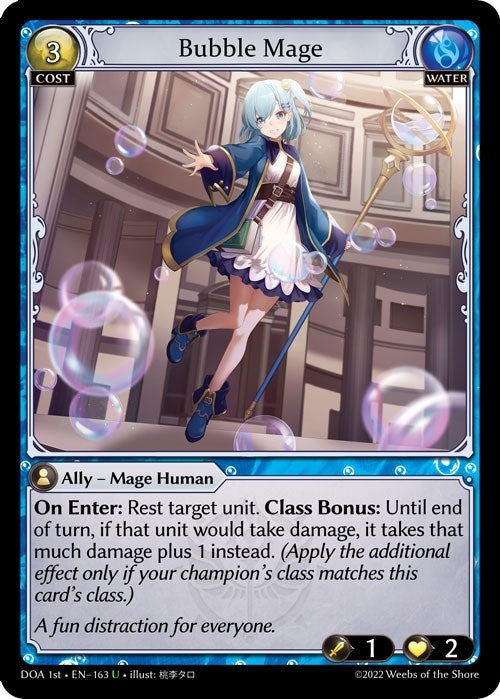 Image for Bubble Mage (163) (Dawn of Ashes 1st Edition) (DOA 1st) - Grand Archive TCG