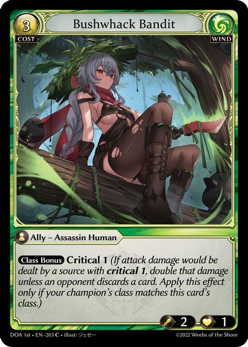 Image for Bushwhack Bandit (203) (Dawn of Ashes 1st Edition) (DOA 1st) - Grand Archive TCG