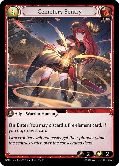 Image for Cemetery Sentry (122) (Dawn of Ashes 1st Edition) (DOA 1st) - Grand Archive TCG