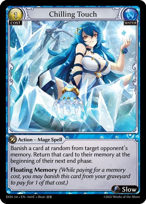 Image for Chilling Touch (164) (Dawn of Ashes 1st Edition) (DOA 1st) - Grand Archive TCG