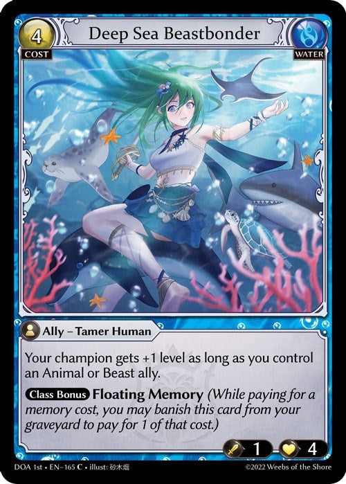 Image for Deep Sea Beastbonder (165) (Dawn of Ashes 1st Edition) (DOA 1st) - Grand Archive TCG