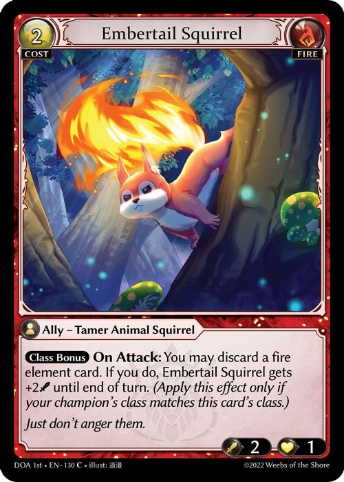 Embertail Squirrel (130) (Dawn of Ashes 1st Edition)