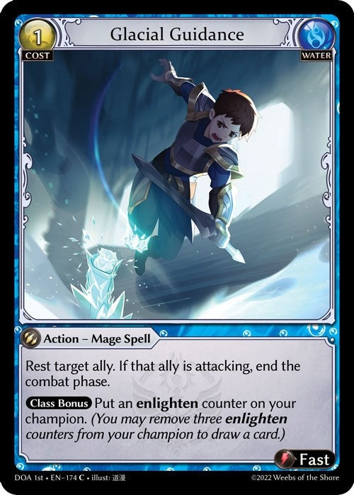 Image for Glacial Guidance (174) (Dawn of Ashes 1st Edition) (DOA 1st) - Grand Archive TCG