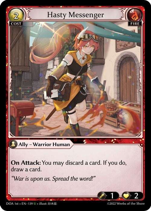 Image for Hasty Messenger (139) (Dawn of Ashes 1st Edition) (DOA 1st) - Grand Archive TCG