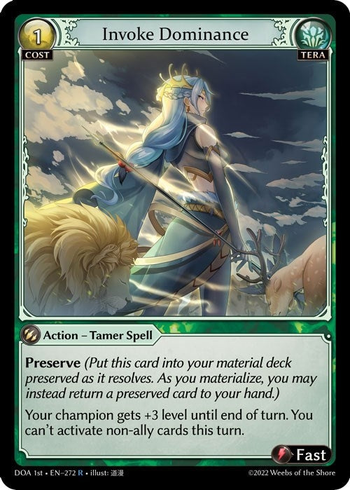 Image for Invoke Dominance (272) (Dawn of Ashes 1st Edition) (DOA 1st) - Grand Archive TCG