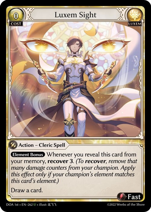 Image for Luxem Sight (262) (Dawn of Ashes 1st Edition) (DOA 1st) - Grand Archive TCG