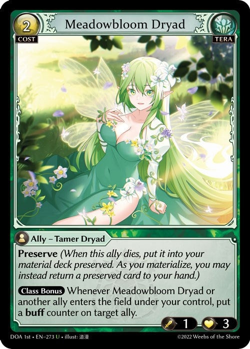 Image for Meadowbloom Dryad (273) (Dawn of Ashes 1st Edition) (DOA 1st) - Grand Archive TCG