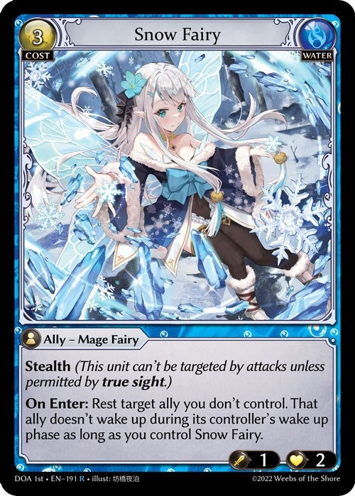 Image for Snow Fairy (191) (Dawn of Ashes 1st Edition) (DOA 1st) - Grand Archive TCG