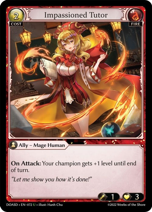Image for Impassioned Tutor (072) (Dawn of Ashes Starter Decks) (DOASD) - Grand Archive TCG