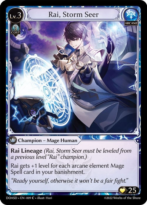 Image for Rai, Storm Seer (009) (Dawn of Ashes Starter Decks) (DOASD) - Grand Archive TCG