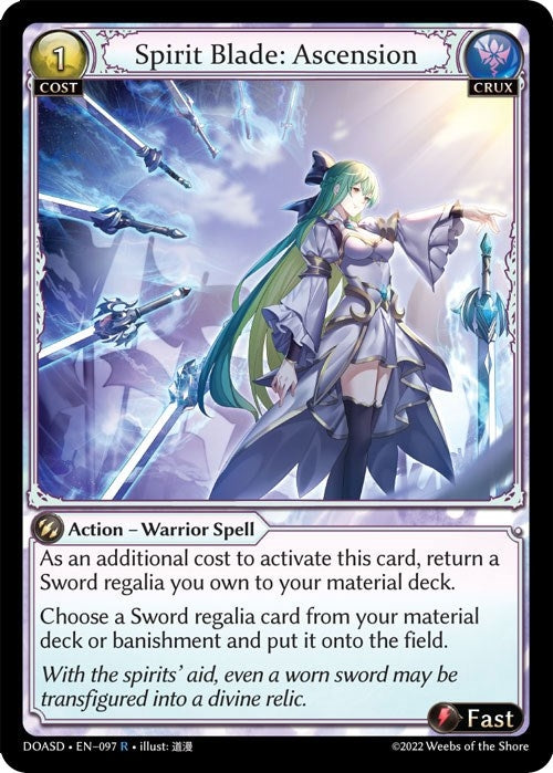 Image for Spirit Blade: Ascension (097) (Dawn of Ashes Starter Decks) (DOASD) - Grand Archive TCG
