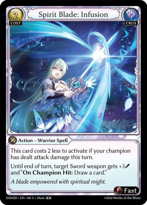 Image for Spirit Blade: Infusion (100) (Dawn of Ashes Starter Decks) (DOASD) - Grand Archive TCG