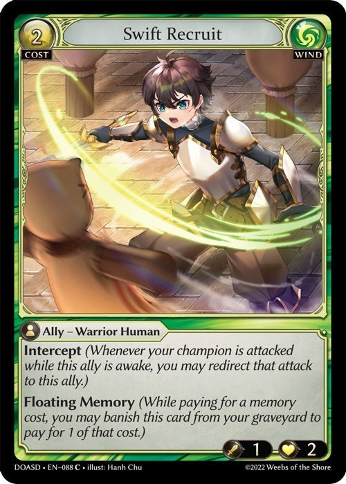 Image for Swift Recruit (088) (Dawn of Ashes Starter Decks) (DOASD) - Grand Archive TCG