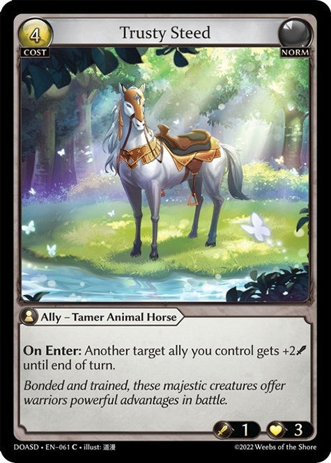 Image for Trusty Steed (061) (Dawn of Ashes Starter Decks) (DOASD) - Grand Archive TCG