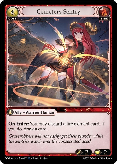 Image for Cemetery Sentry (122) (Dawn of Ashes Alter Edition) (DOA Alter) - Grand Archive TCG