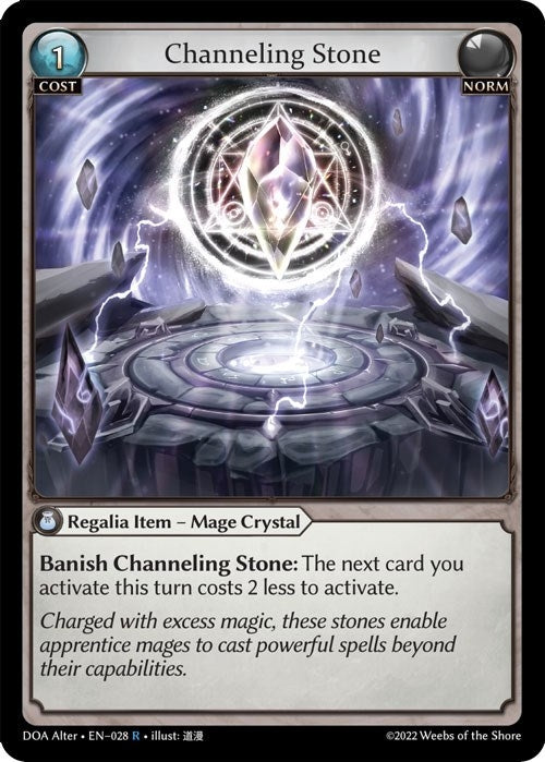 Image for Channeling Stone (028) (Dawn of Ashes Alter Edition) (DOA Alter) - Grand Archive TCG