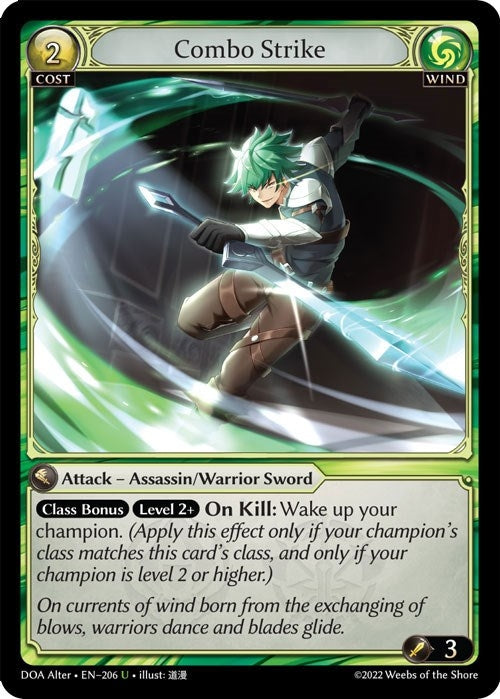 Image for Combo Strike (206) (Dawn of Ashes Alter Edition) (DOA Alter) - Grand Archive TCG