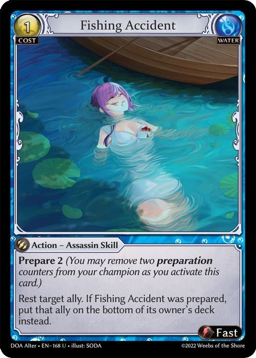 Image for Fishing Accident (168) (Dawn of Ashes Alter Edition) (DOA Alter) - Grand Archive TCG