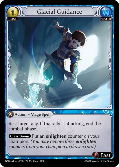 Image for Glacial Guidance (174) (Dawn of Ashes Alter Edition) (DOA Alter) - Grand Archive TCG