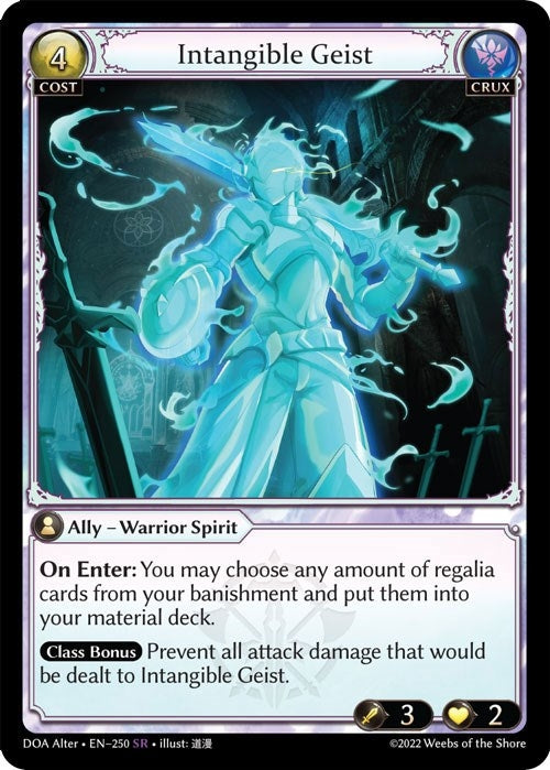 Image for Intangible Geist (250) (Dawn of Ashes Alter Edition) (DOA Alter) - Grand Archive TCG