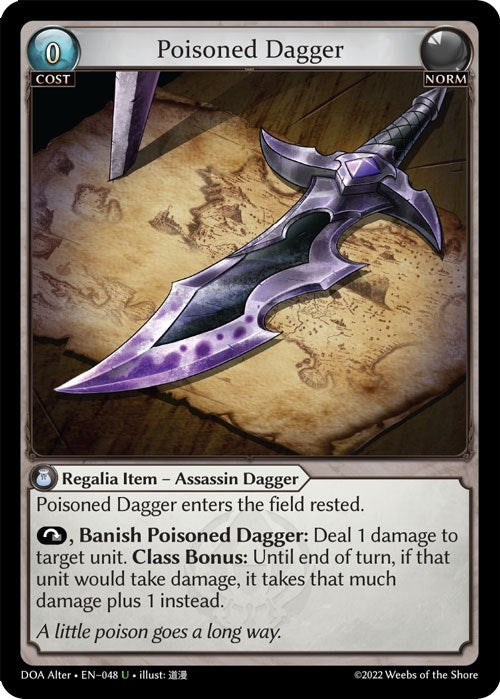 Image for Poisoned Dagger (048) (Dawn of Ashes Alter Edition) (DOA Alter) - Grand Archive TCG