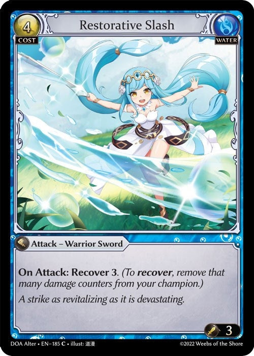 Image for Restorative Slash (185) (Dawn of Ashes Alter Edition) (DOA Alter) - Grand Archive TCG