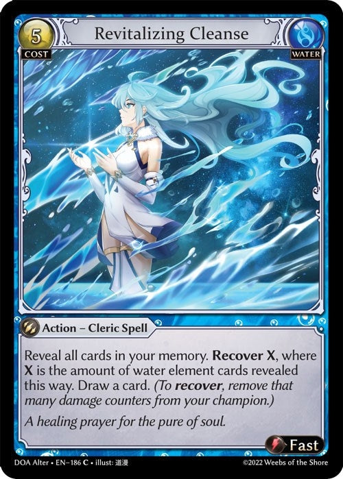 Image for Revitalizing Cleanse (186) (Dawn of Ashes Alter Edition) (DOA Alter) - Grand Archive TCG