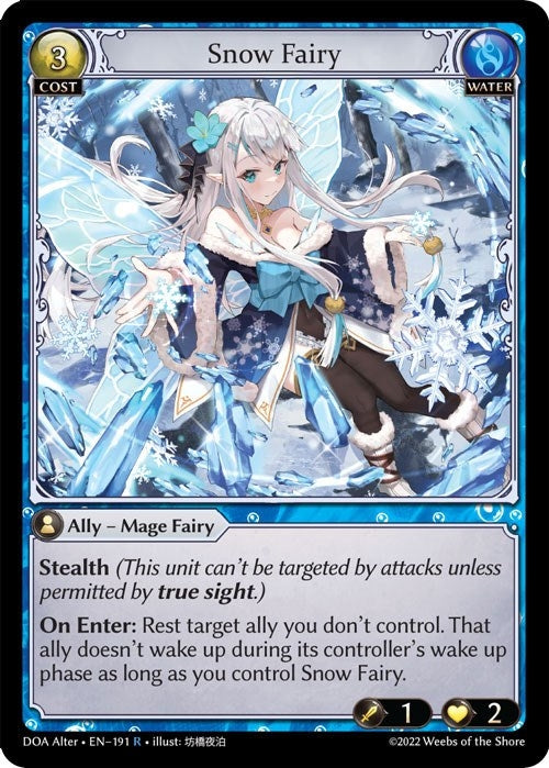 Image for Snow Fairy (191) (Dawn of Ashes Alter Edition) (DOA Alter) - Grand Archive TCG