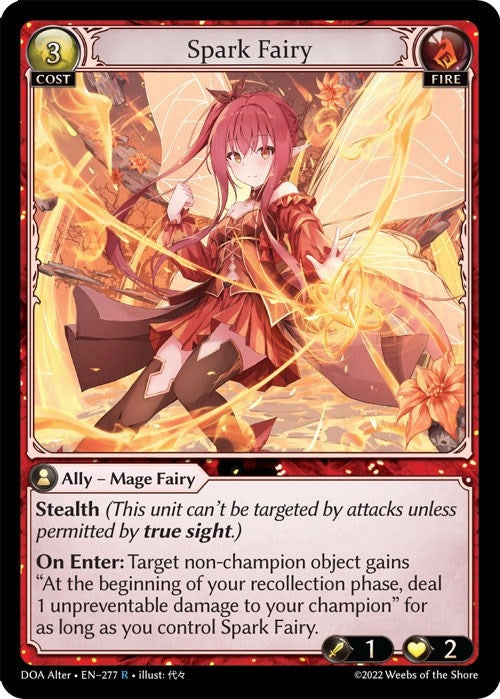 Image for Spark Fairy (277) (Dawn of Ashes Alter Edition) (DOA Alter) - Grand Archive TCG