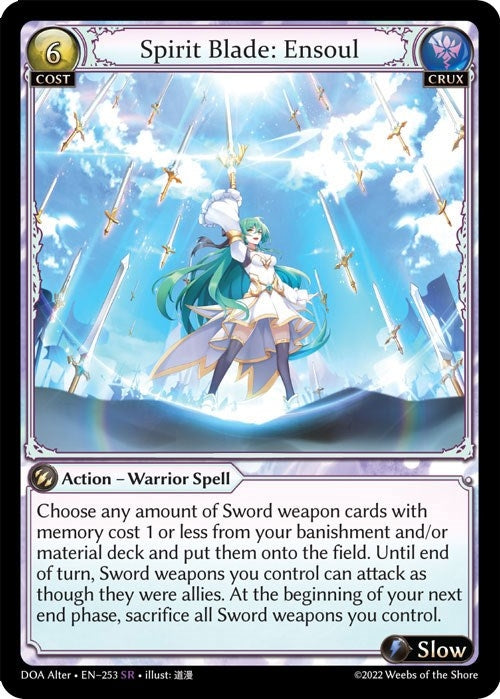 Image for Spirit Blade: Ensoul (253) (Dawn of Ashes Alter Edition) (DOA Alter) - Grand Archive TCG