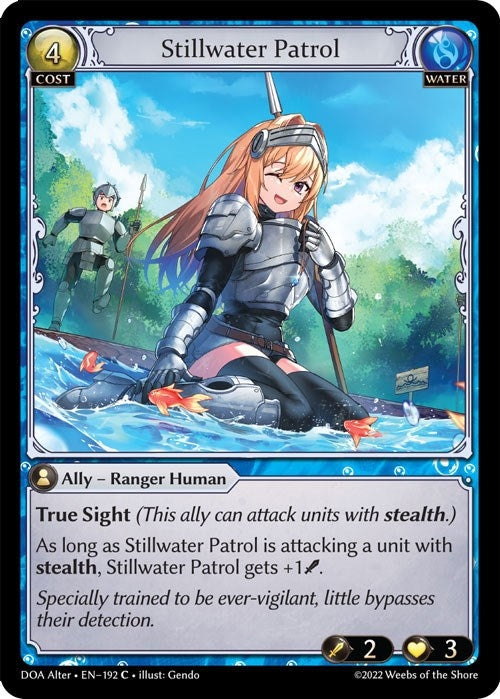 Image for Stillwater Patrol (192) (Dawn of Ashes Alter Edition) (DOA Alter) - Grand Archive TCG
