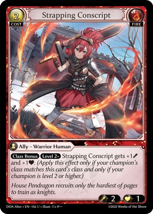 Image for Strapping Conscript (156) (Dawn of Ashes Alter Edition) (DOA Alter) - Grand Archive TCG