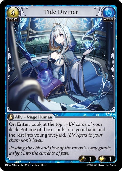 Image for Tide Diviner (196) (Dawn of Ashes Alter Edition) (DOA Alter) - Grand Archive TCG