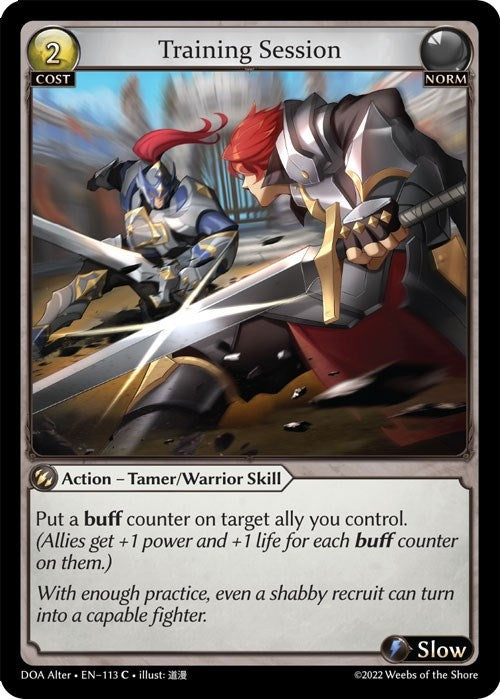 Image for Training Session (113) (Dawn of Ashes Alter Edition) (DOA Alter) - Grand Archive TCG