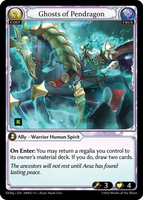 Image for Ghosts of Pendragon (109KS) (Dawn of Ashes Prelude) (DOAp) - Grand Archive TCG