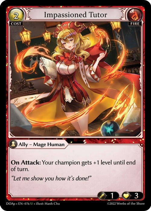 Image for Impassioned Tutor (076) (Dawn of Ashes Prelude) (DOAp) - Grand Archive TCG
