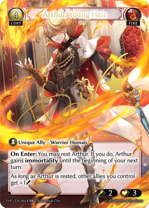 Image for Arthur, Young Heir (002) (Dawn of Ashes Event Pack) (EVP) - Grand Archive TCG