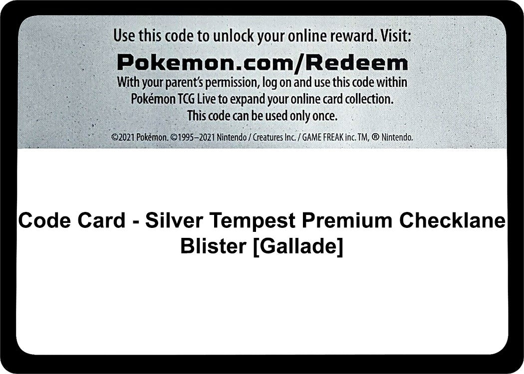 Image for Code Card - Silver Tempest Premium Checklane Blister [Gallade] (SWSH12: Silver Tempest) (SWSH12) - Pokemon